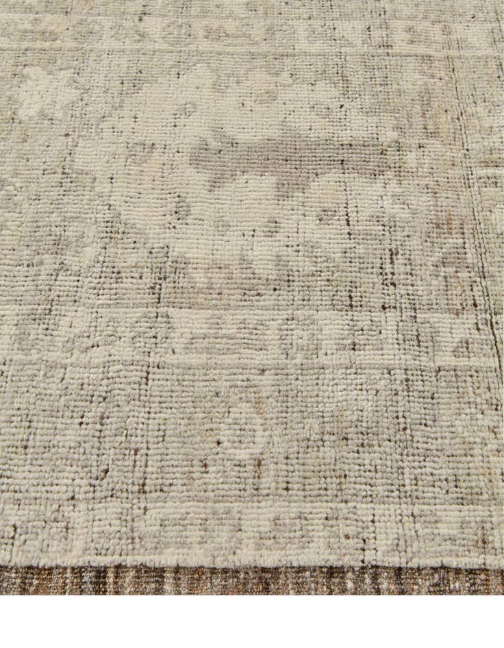 Detail image of 3' 3 x 15' 8 Hand Knotted Oushak Wool Runner Rug