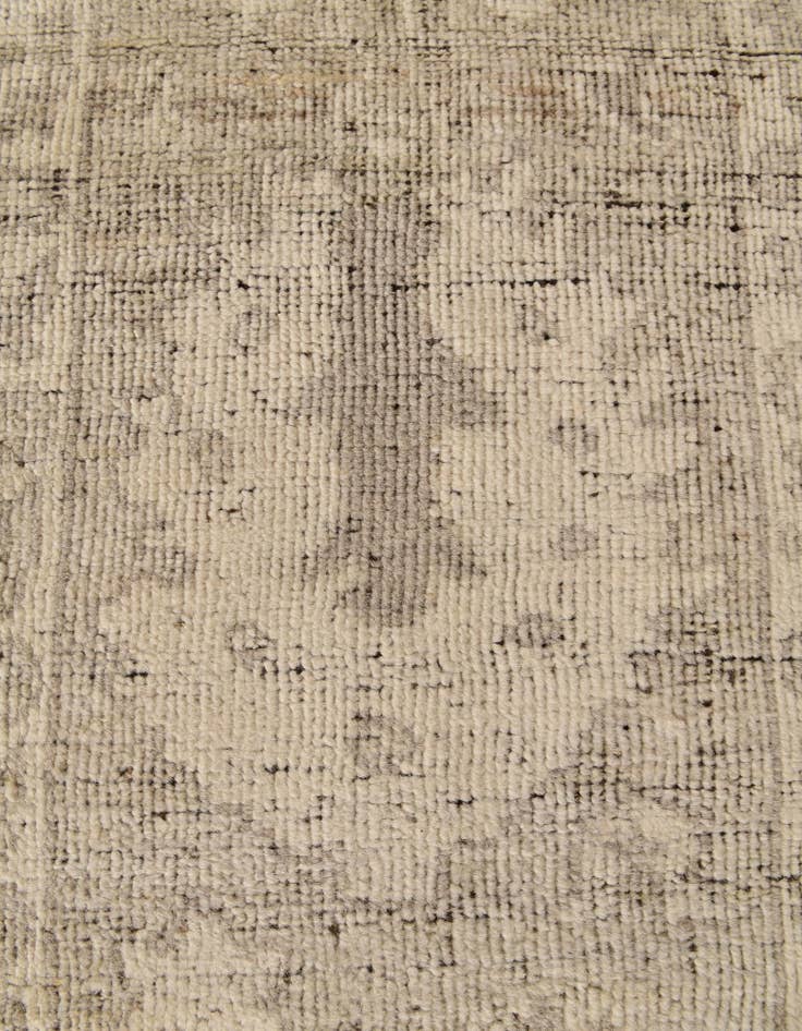 Detail image of 3' 3 x 15' 8 Hand Knotted Oushak Wool Runner Rug