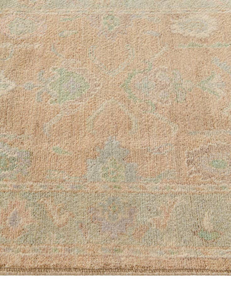 Detail image of  2' 8 x 11' 6  Hand Knotted Oushak Wool Runner Rug