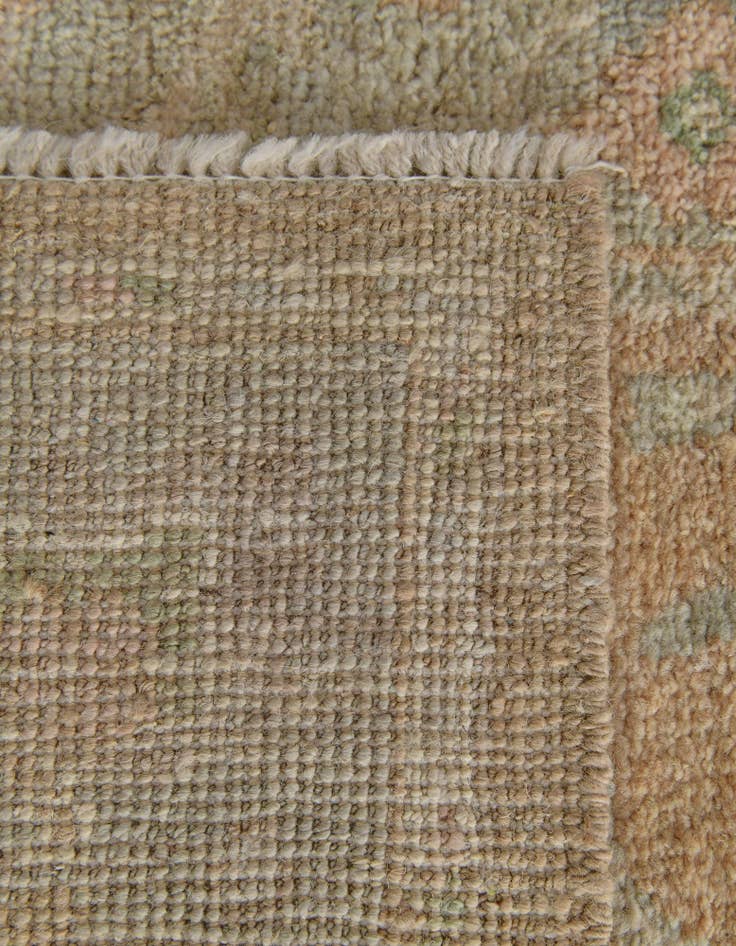 Detail image of  2' 8 x 11' 6  Hand Knotted Oushak Wool Runner Rug