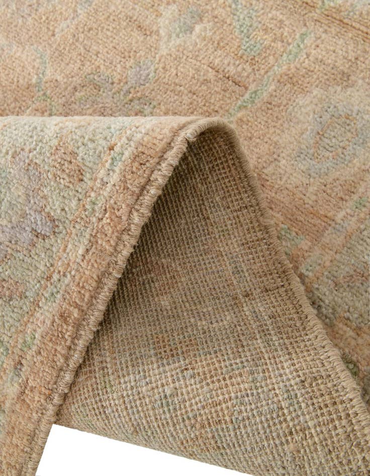 Detail image of  2' 8 x 11' 6  Hand Knotted Oushak Wool Runner Rug