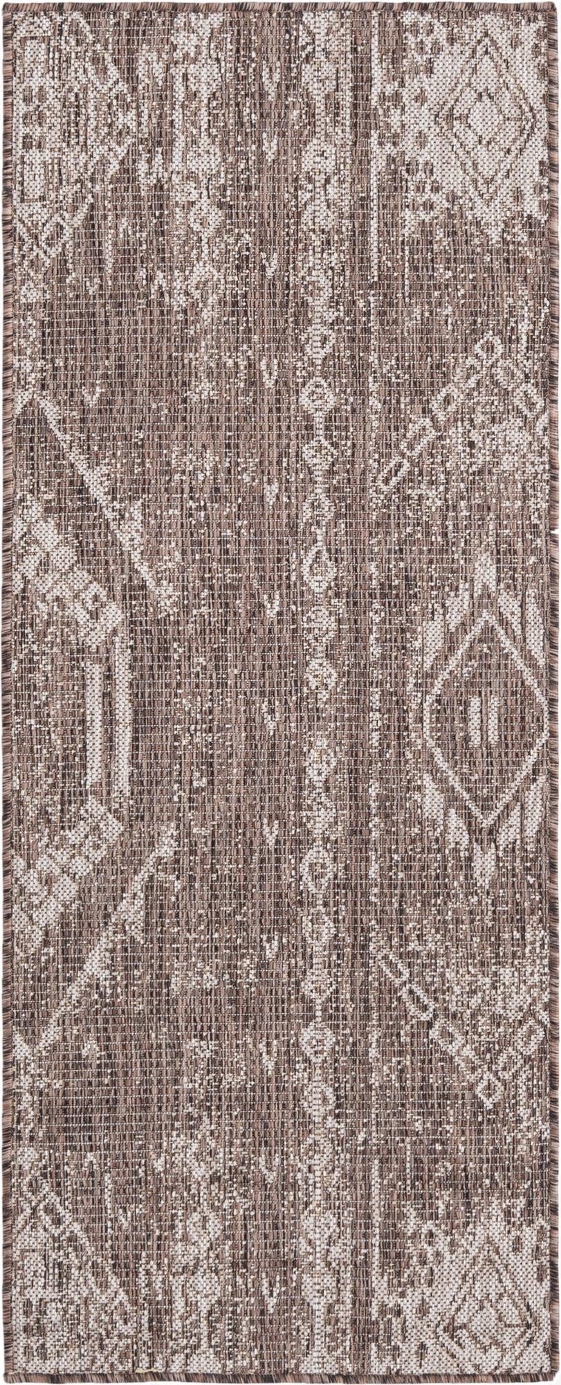  2' x 5' 3  Washable Bohemian Indoor / Outdoor Runner Rug