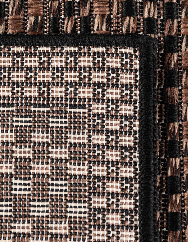 Detail image of  2' 2 x 6'  Washable Border Indoor / Outdoor Runner Rug