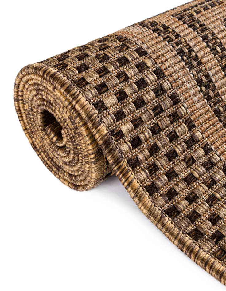 Detail image of  2' x 6'  Washable Border Indoor / Outdoor Runner Rug