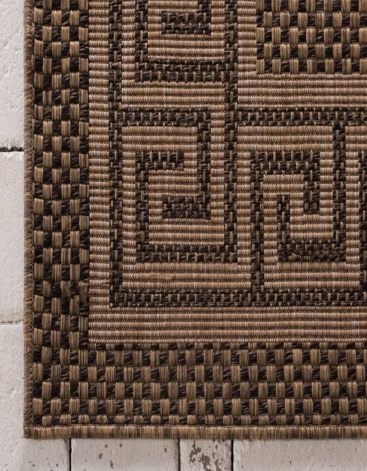 Detail image of  2' x 6'  Washable Border Indoor / Outdoor Runner Rug