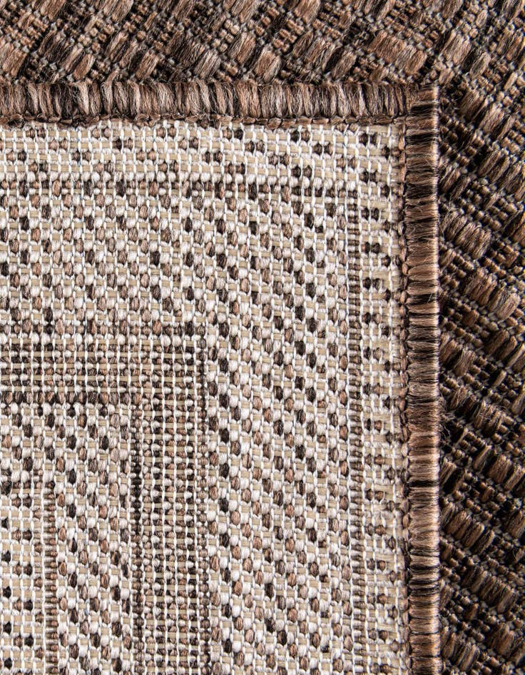 Detail image of  2' x 6'  Washable Border Indoor / Outdoor Runner Rug