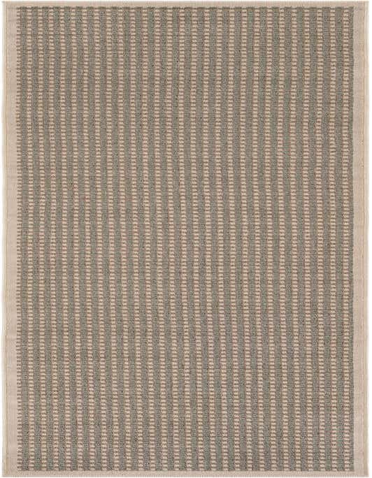 A 10 ft runner rug from the Rugs.com Outdoor Border collection, featuring a modern brown and tan textured flatweave pattern with a solid border.