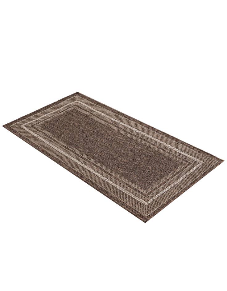 Detail image of  2' x 4'  Washable Border Indoor / Outdoor Runner Rug