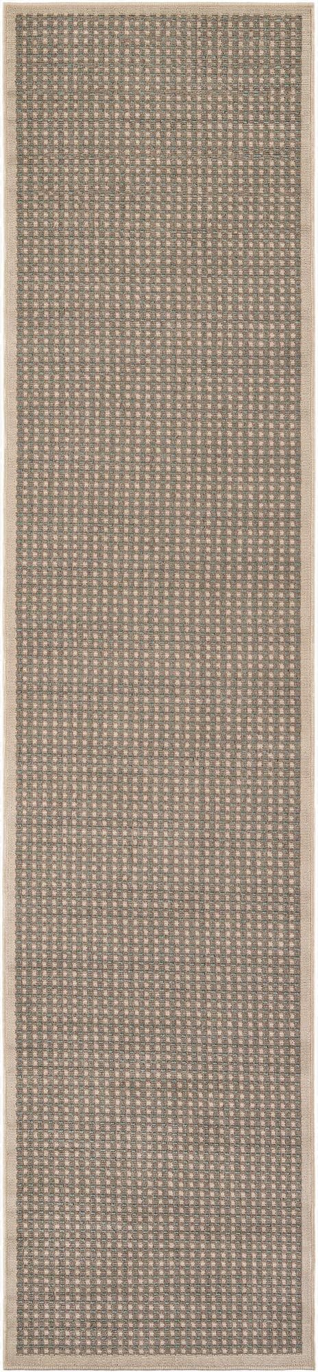  2' 7 x 12'  Washable Border Indoor / Outdoor Runner Rug