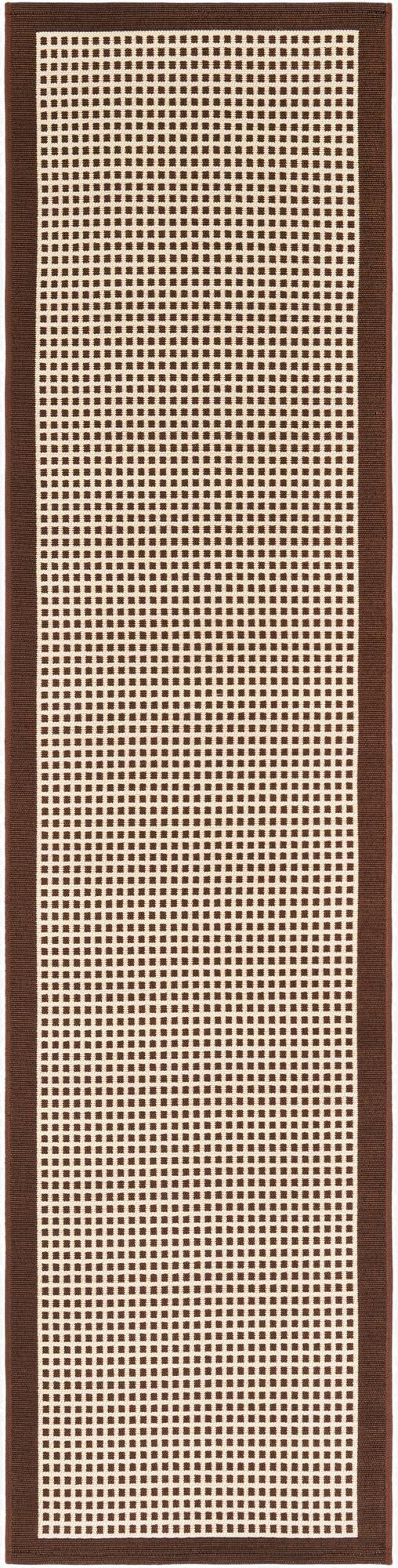  2' x 8'  Washable Border Indoor / Outdoor Runner Rug