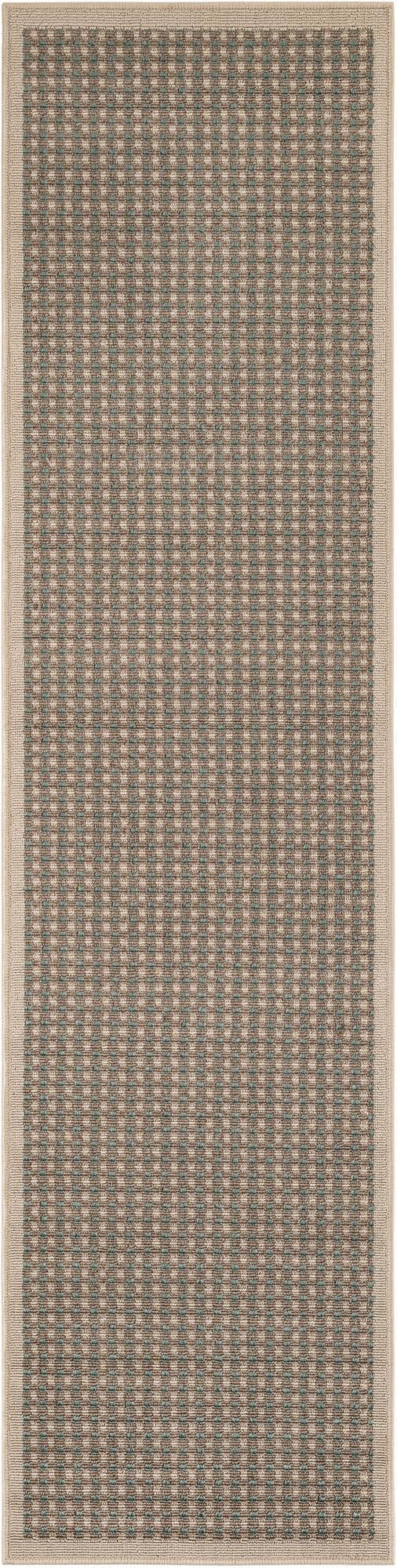  2' x 8'  Washable Border Indoor / Outdoor Runner Rug