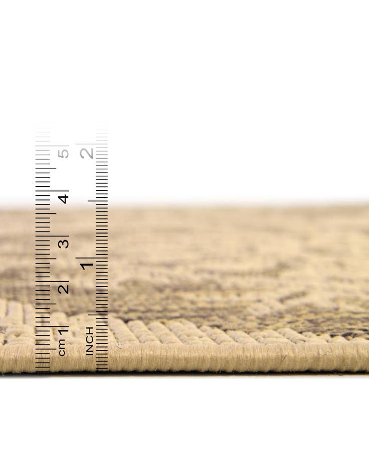 Detail image of  2' 2 x 6'  Washable Botanical Indoor / Outdoor Runner Rug