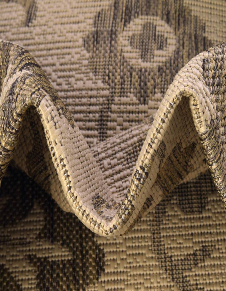 Detail image of  2' 2 x 6'  Washable Botanical Indoor / Outdoor Runner Rug