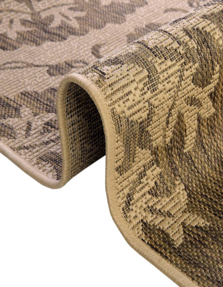 Detail image of  2' 2 x 6'  Washable Botanical Indoor / Outdoor Runner Rug