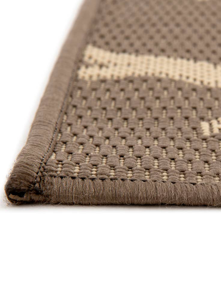 Detail image of  2' x 6'  Washable Botanical Indoor / Outdoor Runner Rug