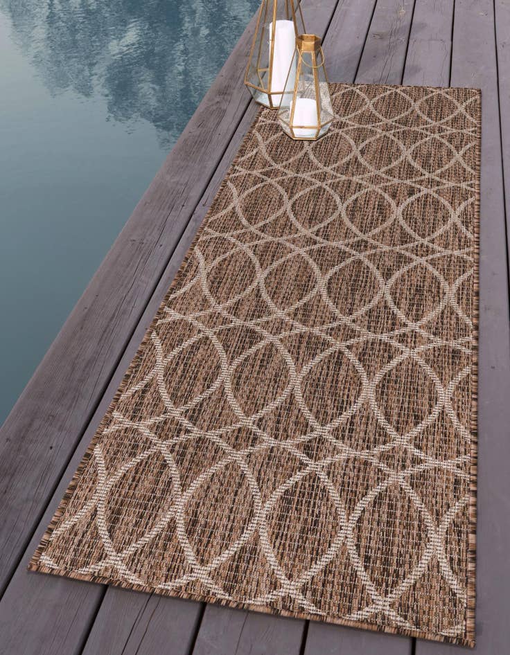 Detail image of  2' x 8'  Washable Lattice Indoor / Outdoor Runner Rug