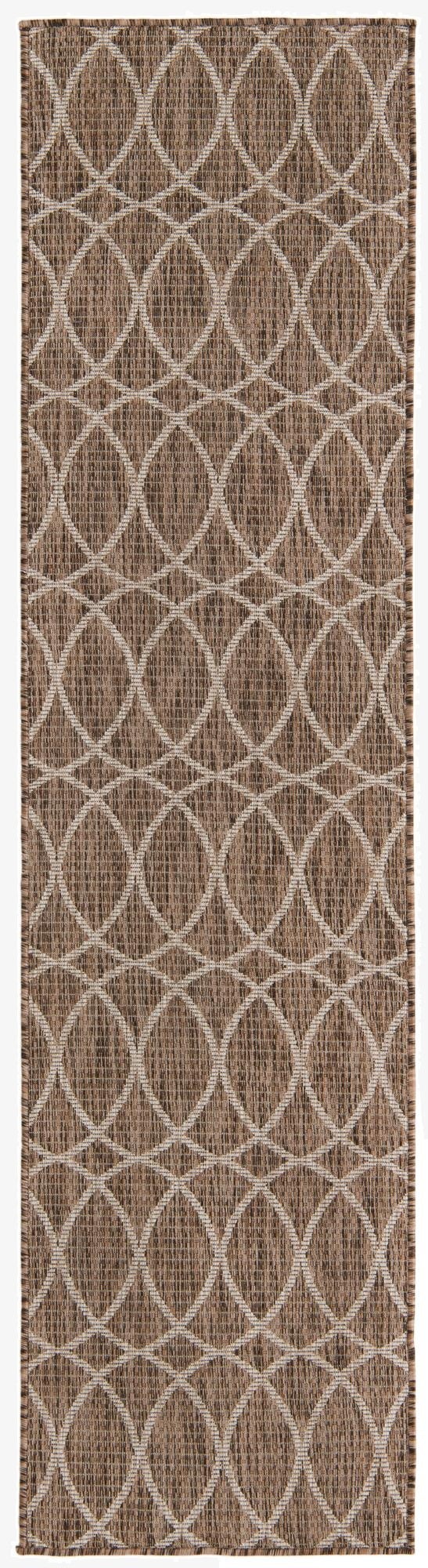  2' x 8'  Washable Lattice Indoor / Outdoor Runner Rug