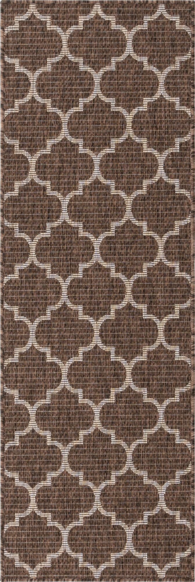  2' x 6'  Washable Lattice Indoor / Outdoor Runner Rug