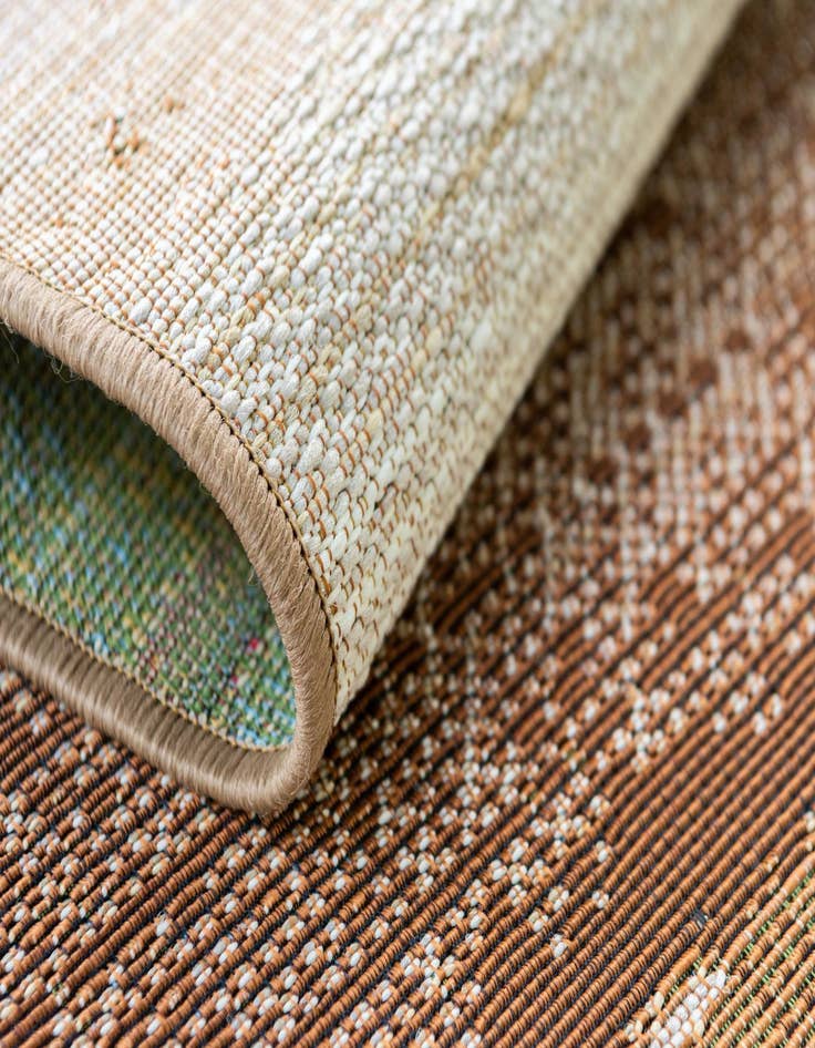 Detail image of  2' 7 x 5' 3  Washable Modern Indoor / Outdoor Runner Rug
