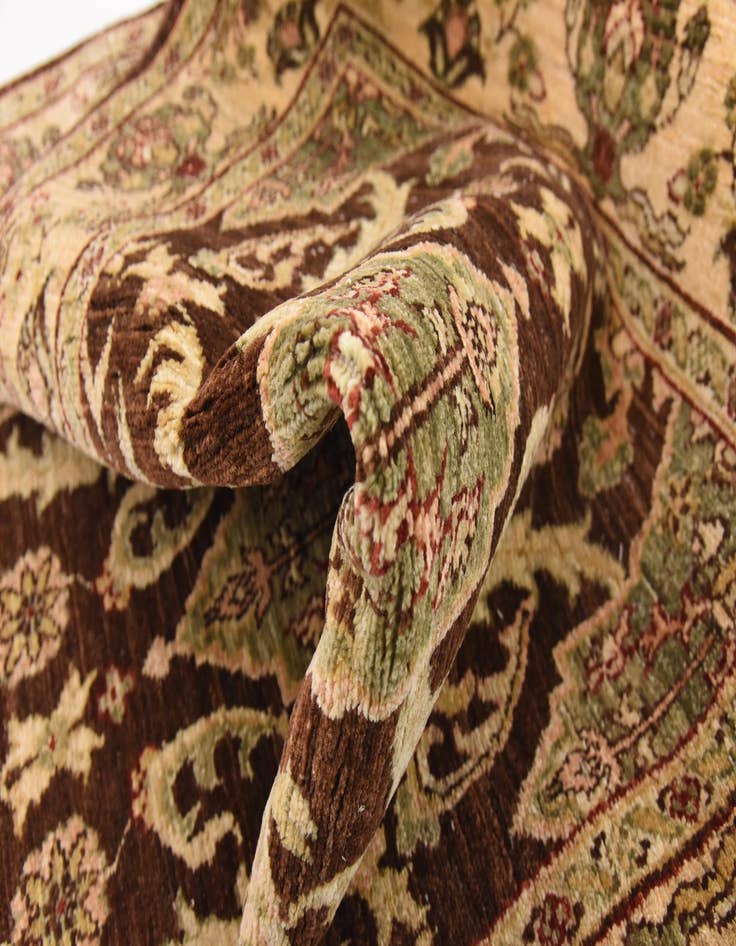 Detail image of  3' 2 x 9' 8  Hand Knotted Peshawar Ziegler Oriental Runner Rug