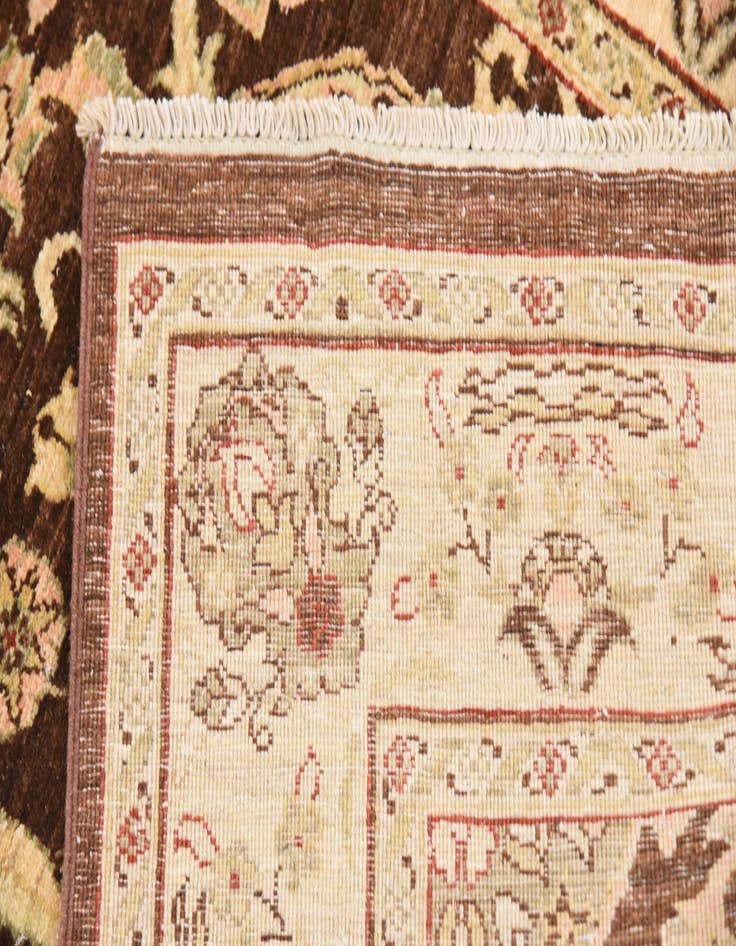 Detail image of  3' 2 x 9' 8  Hand Knotted Peshawar Ziegler Oriental Runner Rug