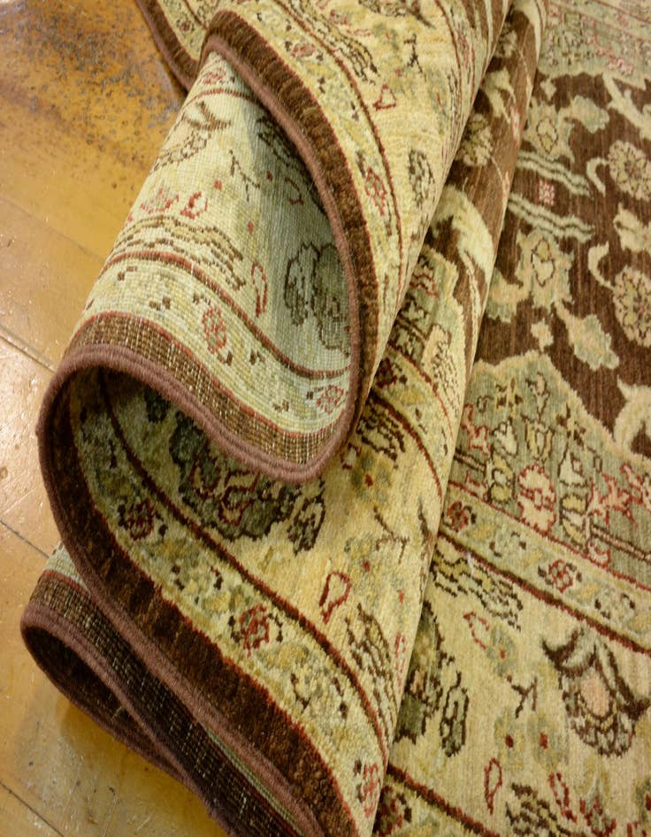 Detail image of  3' 2 x 9' 8  Hand Knotted Peshawar Ziegler Oriental Runner Rug