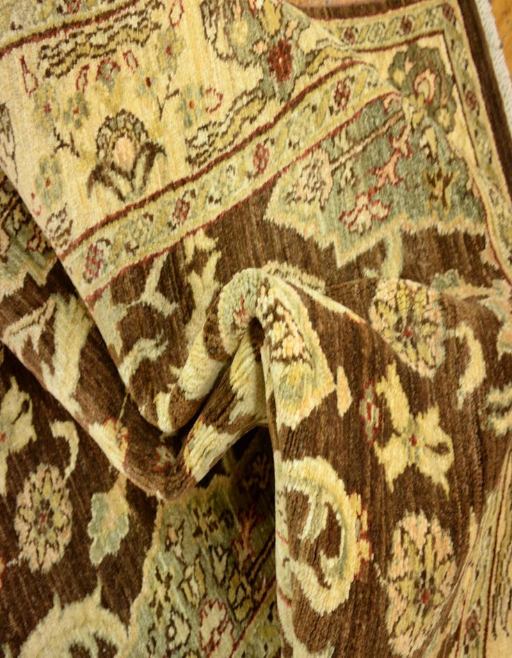 Detail image of  3' 2 x 9' 8  Hand Knotted Peshawar Ziegler Oriental Runner Rug