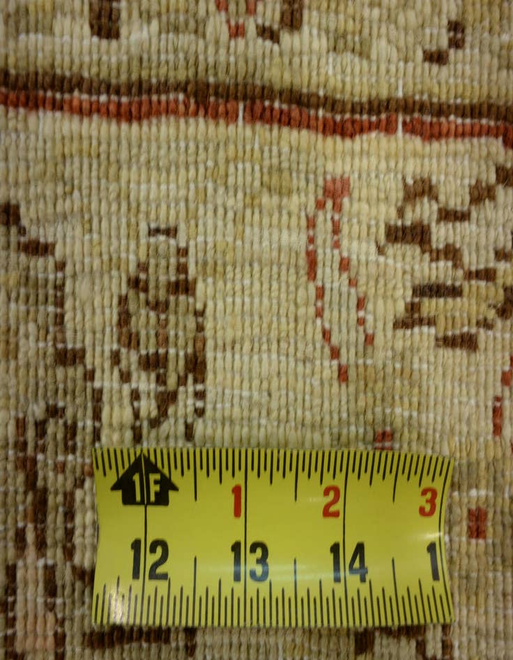 Detail image of  3' 2 x 9' 8  Hand Knotted Peshawar Ziegler Oriental Runner Rug