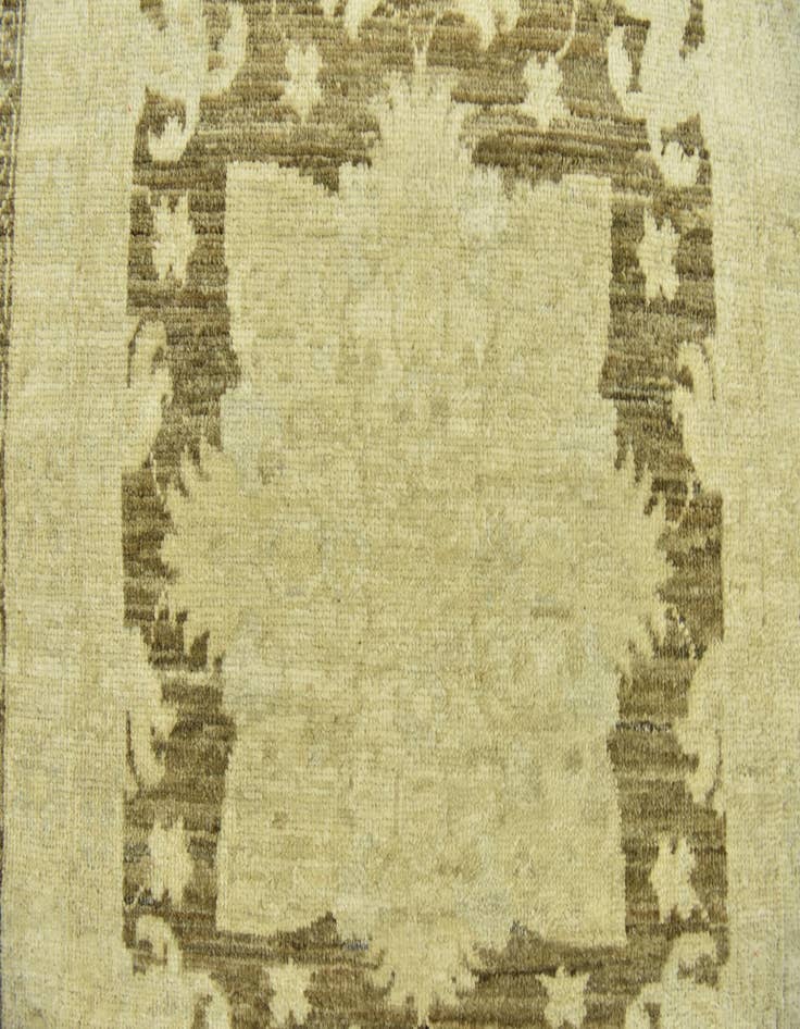 Detail image of  2' 7 x 8' 5  Hand Knotted Peshawar Ziegler Runner Rug