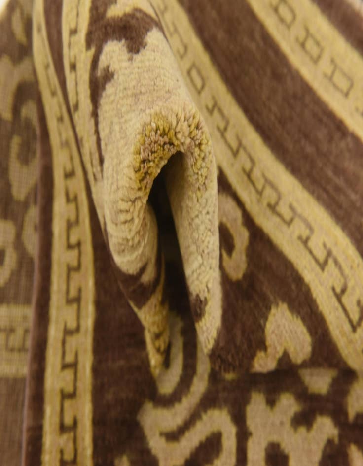 Detail image of  4' x 15'  Hand Knotted Peshawar Ziegler Runner Rug