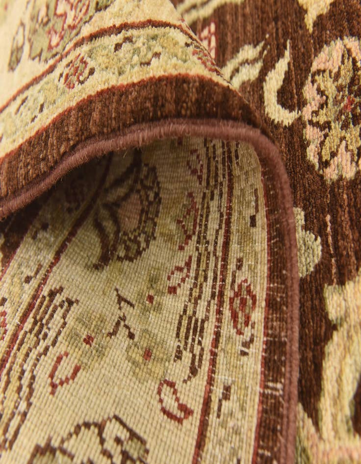 Detail image of  3' 3 x 9' 7  Hand Knotted Peshawar Ziegler Runner Rug