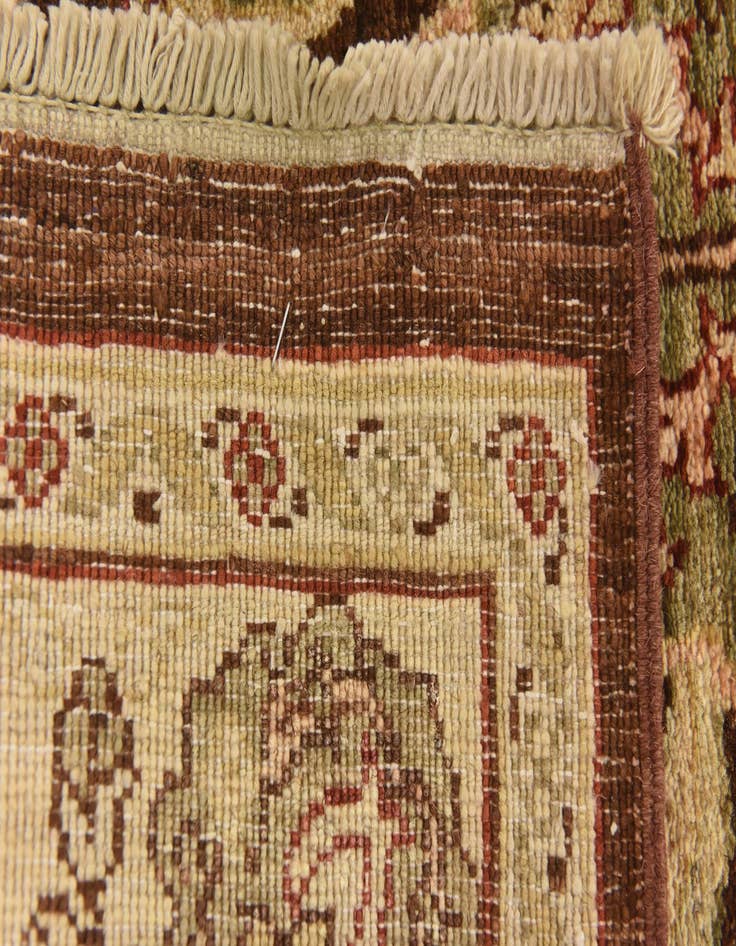 Detail image of  3' 3 x 9' 7  Hand Knotted Peshawar Ziegler Runner Rug