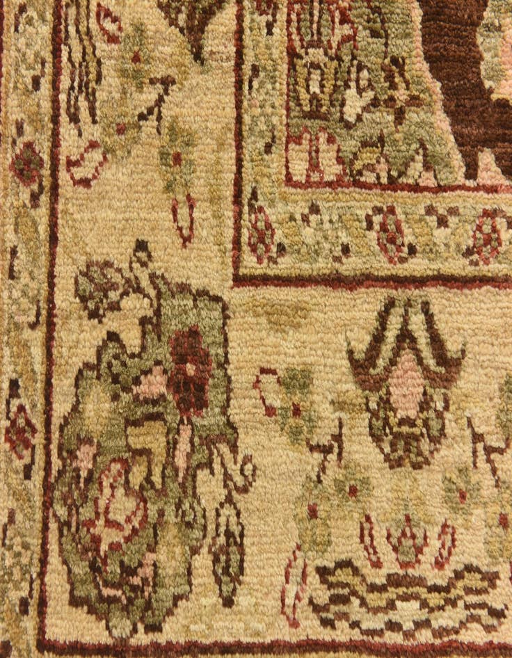 Detail image of  3' 3 x 9' 7  Hand Knotted Peshawar Ziegler Runner Rug