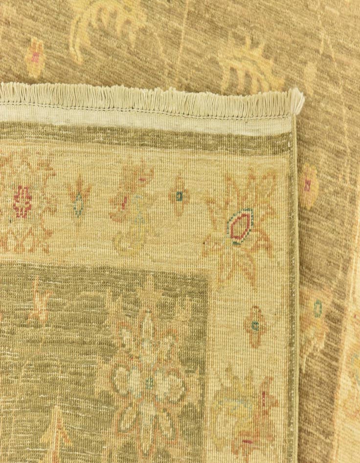 Detail image of  2' 7 x 10'  Hand Knotted Peshawar Ziegler Runner Rug