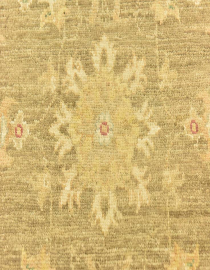 Detail image of  2' 7 x 10'  Hand Knotted Peshawar Ziegler Runner Rug