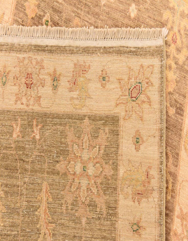 Detail image of  2' 7 x 10'  Hand Knotted Peshawar Ziegler Runner Rug