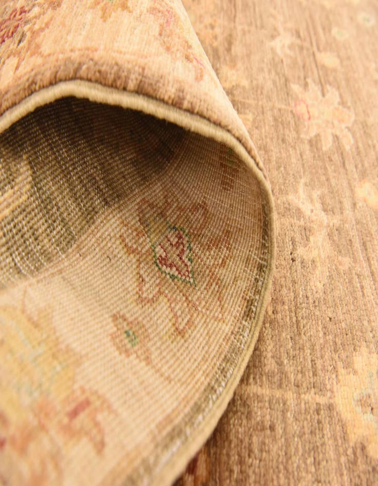 Detail image of  2' 7 x 10'  Hand Knotted Peshawar Ziegler Runner Rug