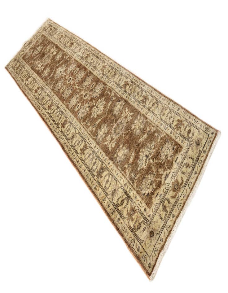 Detail image of  2' 9 x 9' 7  Hand Knotted Peshawar Ziegler Runner Rug