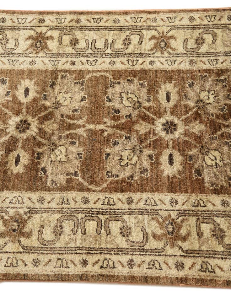 Detail image of  2' 9 x 9' 7  Hand Knotted Peshawar Ziegler Runner Rug