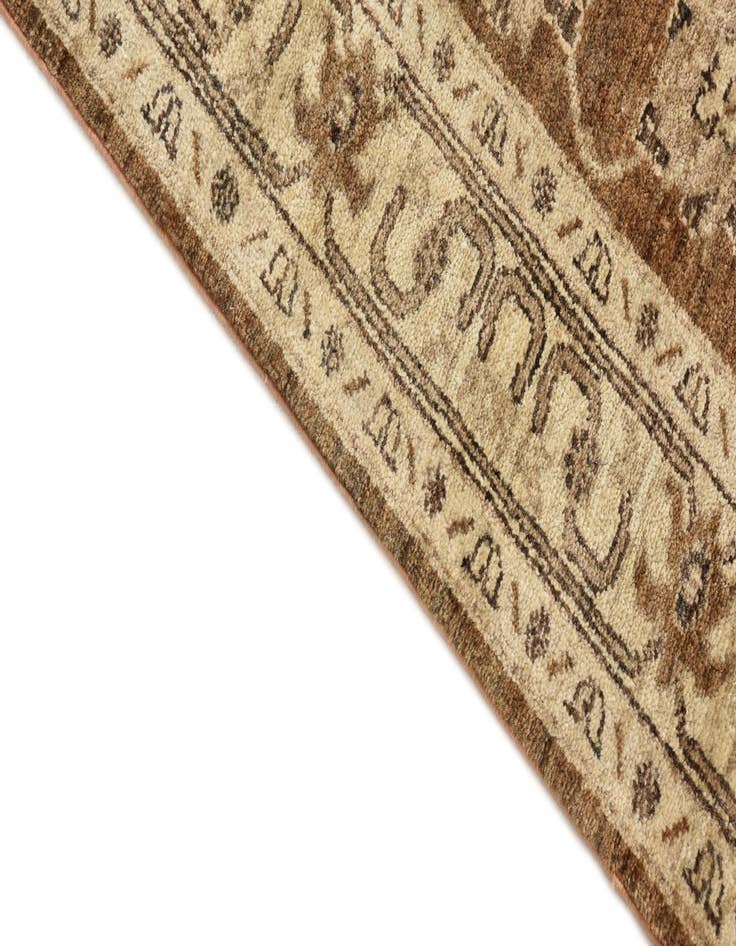 Detail image of  2' 9 x 9' 7  Hand Knotted Peshawar Ziegler Runner Rug