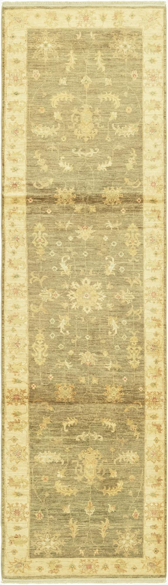  2' 7 x 10'  Hand Knotted Peshawar Ziegler Runner Rug