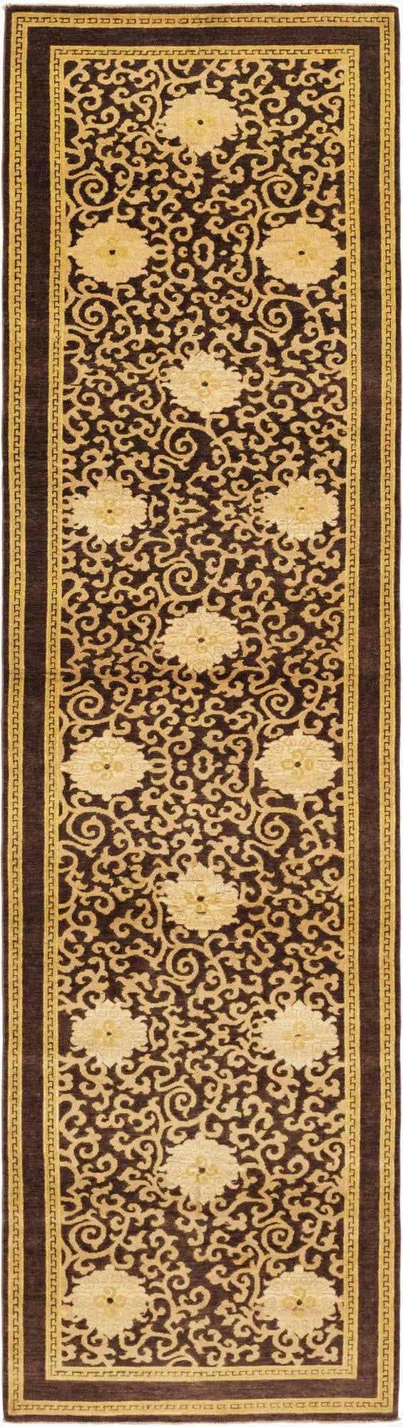  4' x 15'  Hand Knotted Peshawar Ziegler Runner Rug