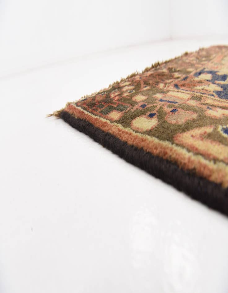 Detail image of  3' 5 x 9' 6  Hand Knotted Saveh Persian Wool Runner Rug