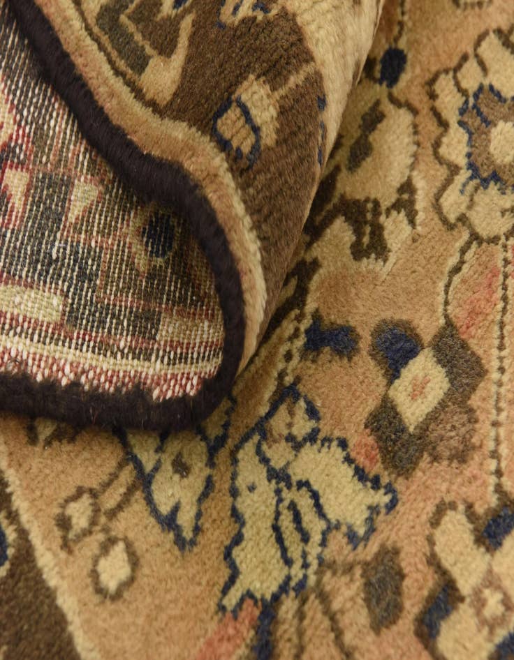 Detail image of  3' 5 x 9' 6  Hand Knotted Saveh Persian Wool Runner Rug