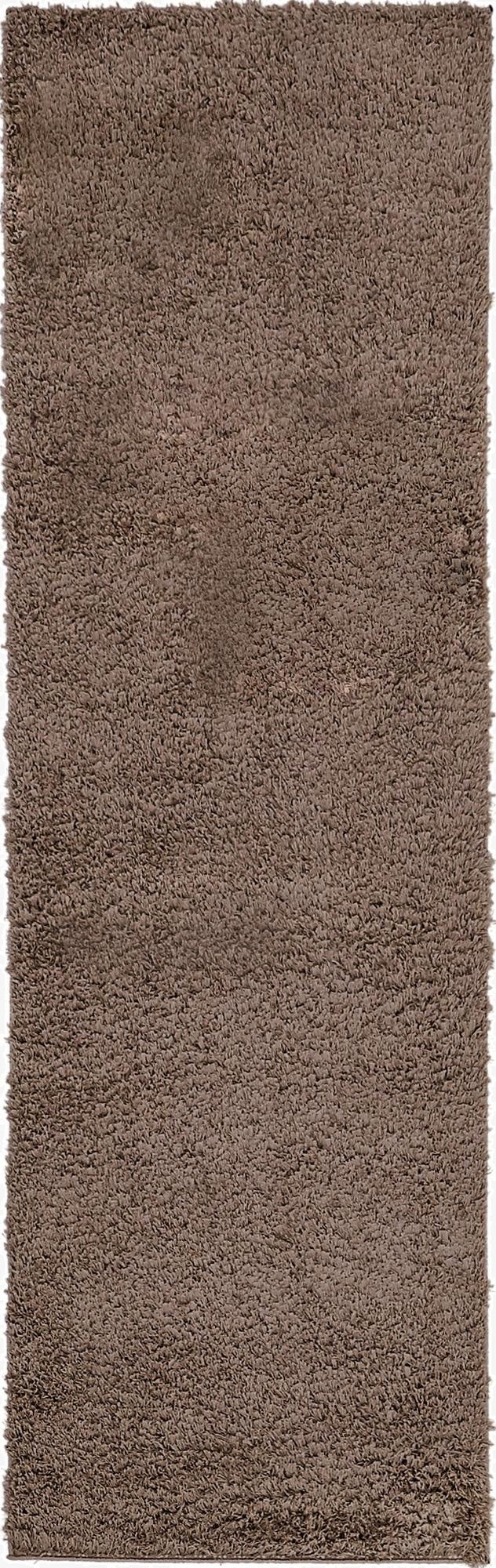  2' x 6' 9 Solid Shag Runner Rug