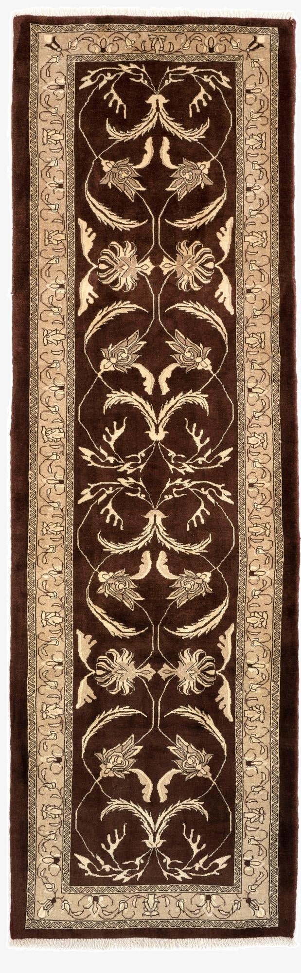  2' 9 x 10' 1  Hand Knotted Tabriz Persian Wool Runner Rug