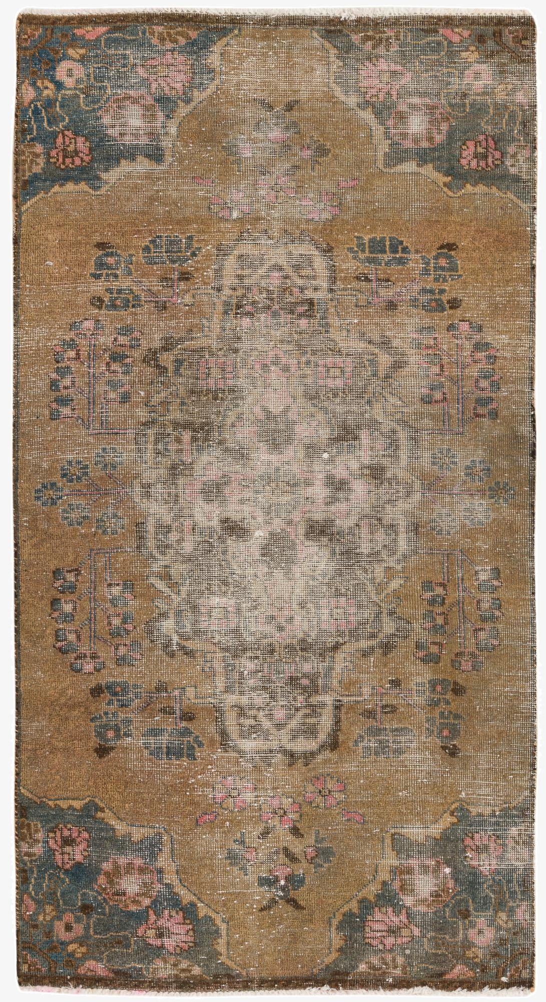  3' 2 x 6' 1  Hand Knotted Tabriz Persian Wool Runner Rug