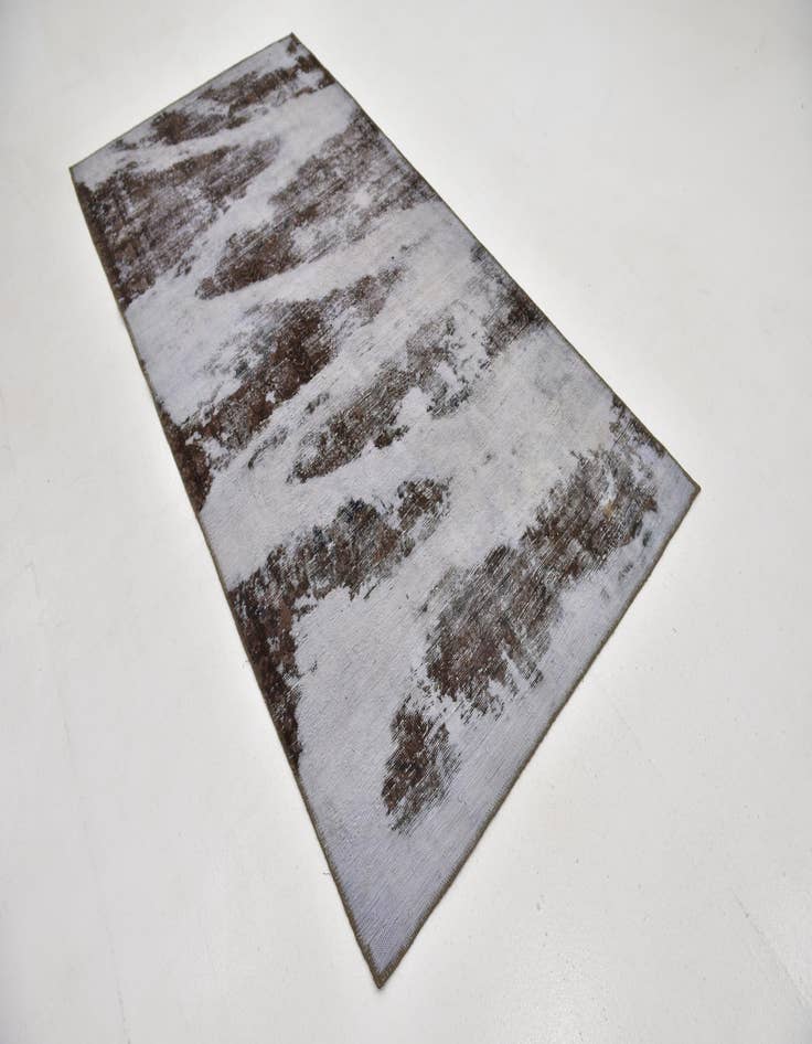 Detail image of  4' 5 x 9'  Hand Knotted Ultra Vintage Persian Wool Runner Rug