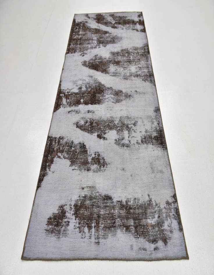 Detail image of  4' 5 x 9'  Hand Knotted Ultra Vintage Persian Wool Runner Rug