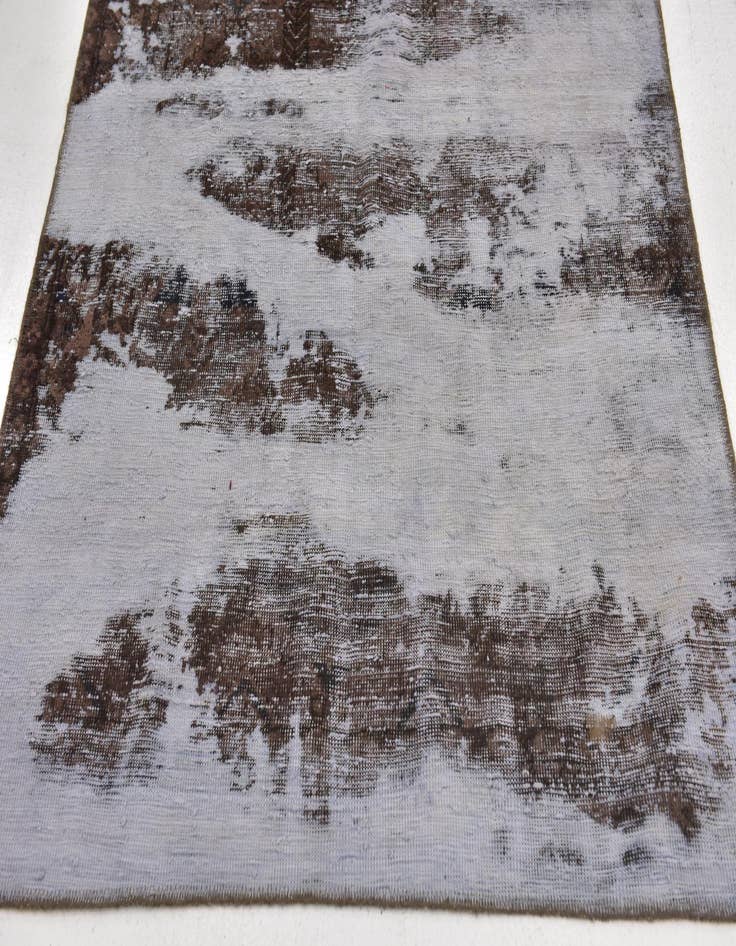 Detail image of  4' 5 x 9'  Hand Knotted Ultra Vintage Persian Wool Runner Rug